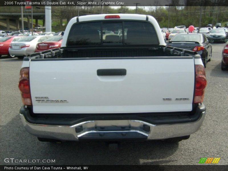 Super White / Graphite Gray 2006 Toyota Tacoma V6 Double Cab 4x4