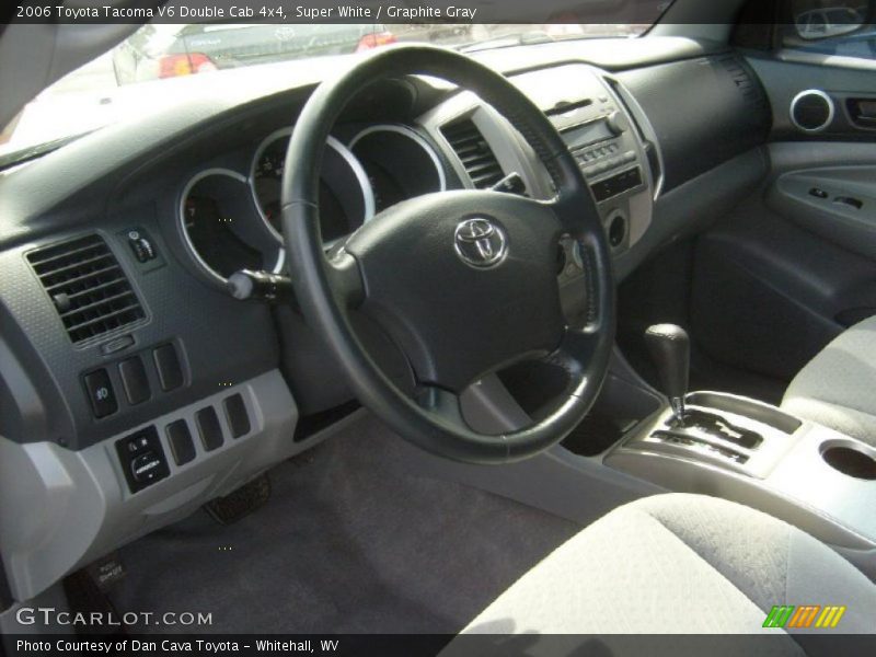 Super White / Graphite Gray 2006 Toyota Tacoma V6 Double Cab 4x4