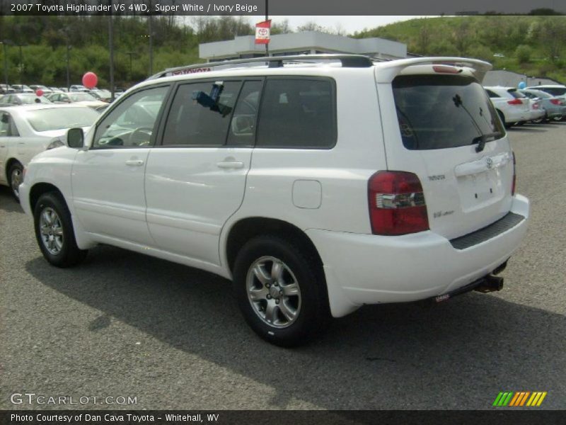 Super White / Ivory Beige 2007 Toyota Highlander V6 4WD