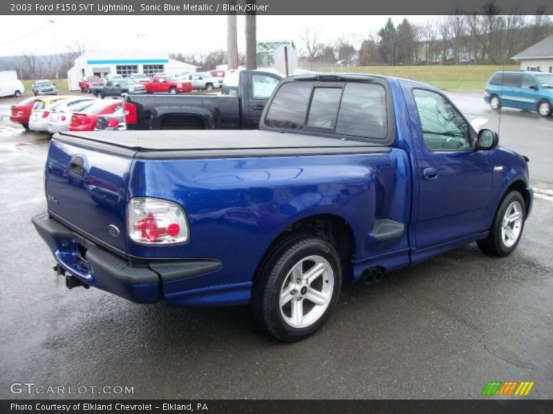 Sonic Blue Metallic / Black/Silver 2003 Ford F150 SVT Lightning