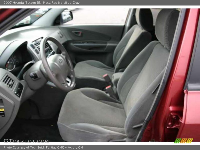  2007 Tucson SE Gray Interior