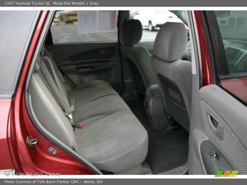 Mesa Red Metallic / Gray 2007 Hyundai Tucson SE