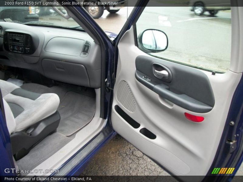 Sonic Blue Metallic / Black/Silver 2003 Ford F150 SVT Lightning