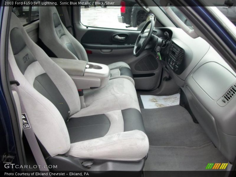  2003 F150 SVT Lightning Black/Silver Interior