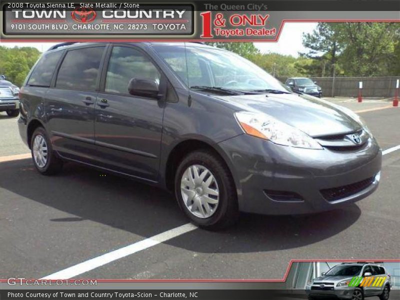 Slate Metallic / Stone 2008 Toyota Sienna LE