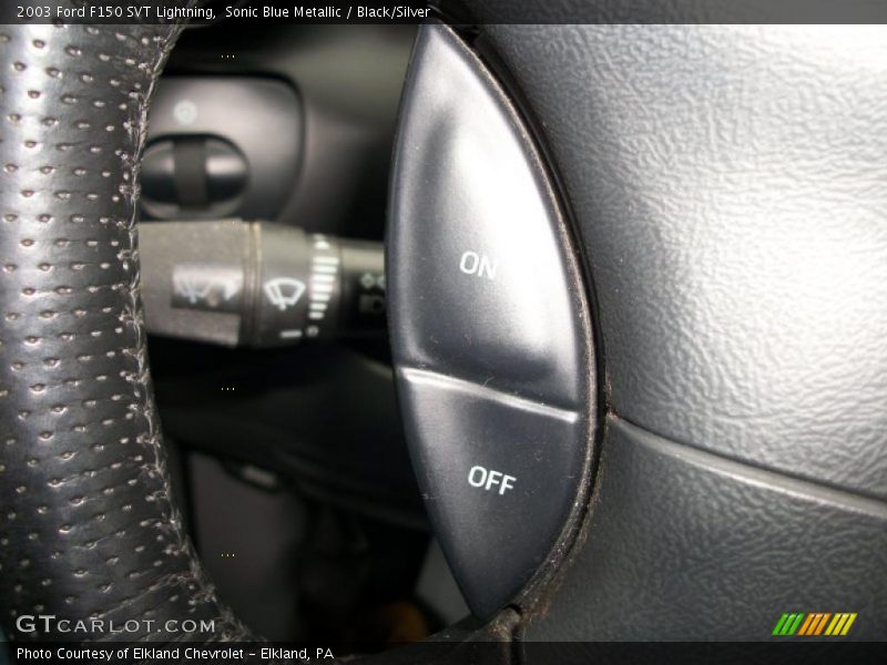 Sonic Blue Metallic / Black/Silver 2003 Ford F150 SVT Lightning