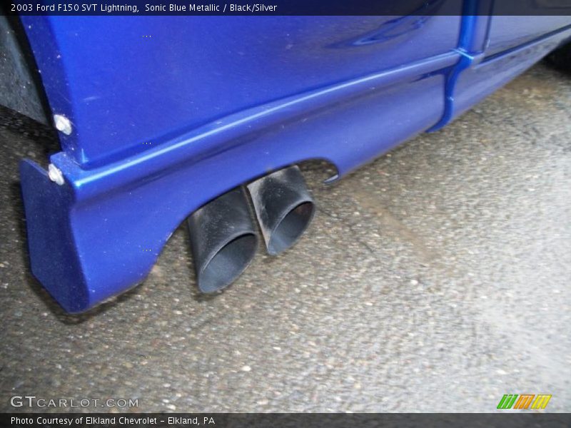 Sonic Blue Metallic / Black/Silver 2003 Ford F150 SVT Lightning