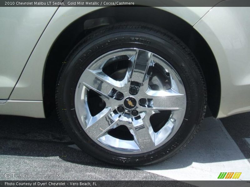 Gold Mist Metallic / Cocoa/Cashmere 2010 Chevrolet Malibu LT Sedan