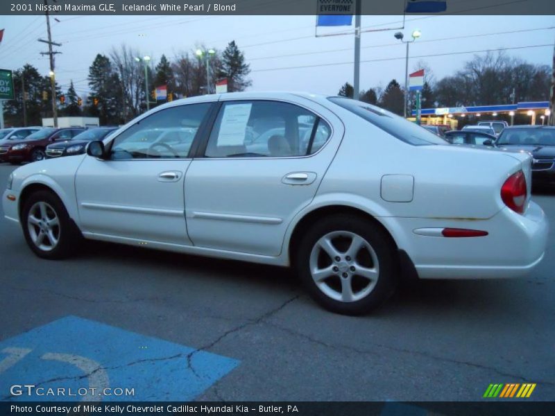 Icelandic White Pearl / Blond 2001 Nissan Maxima GLE