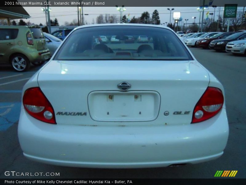 Icelandic White Pearl / Blond 2001 Nissan Maxima GLE