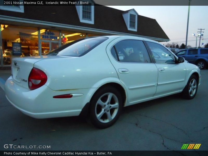 Icelandic White Pearl / Blond 2001 Nissan Maxima GLE