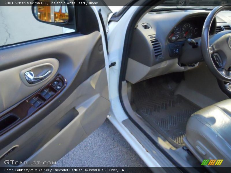 Icelandic White Pearl / Blond 2001 Nissan Maxima GLE