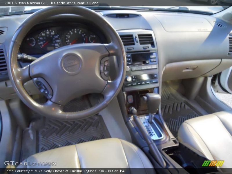 Icelandic White Pearl / Blond 2001 Nissan Maxima GLE