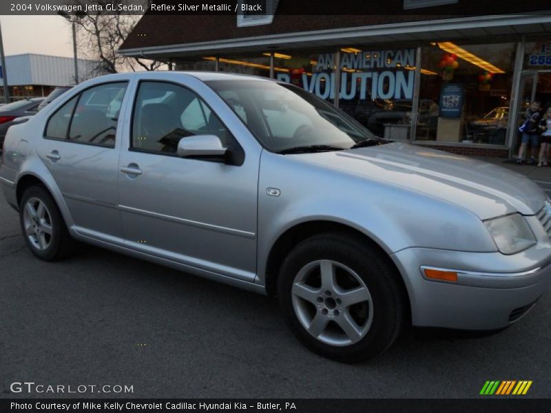 Reflex Silver Metallic / Black 2004 Volkswagen Jetta GL Sedan