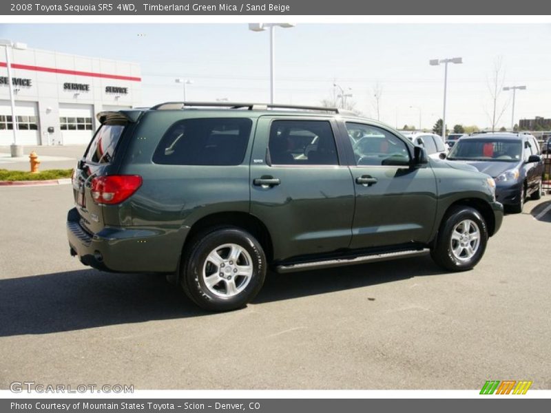 Timberland Green Mica / Sand Beige 2008 Toyota Sequoia SR5 4WD