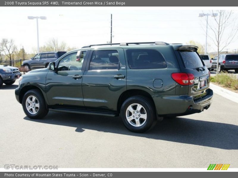 Timberland Green Mica / Sand Beige 2008 Toyota Sequoia SR5 4WD