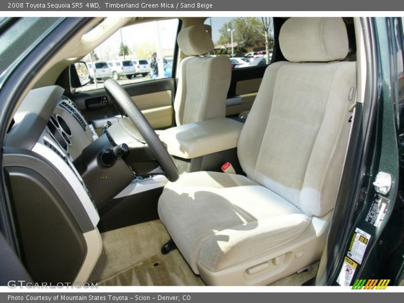 Timberland Green Mica / Sand Beige 2008 Toyota Sequoia SR5 4WD