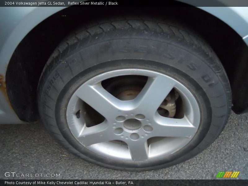 Reflex Silver Metallic / Black 2004 Volkswagen Jetta GL Sedan