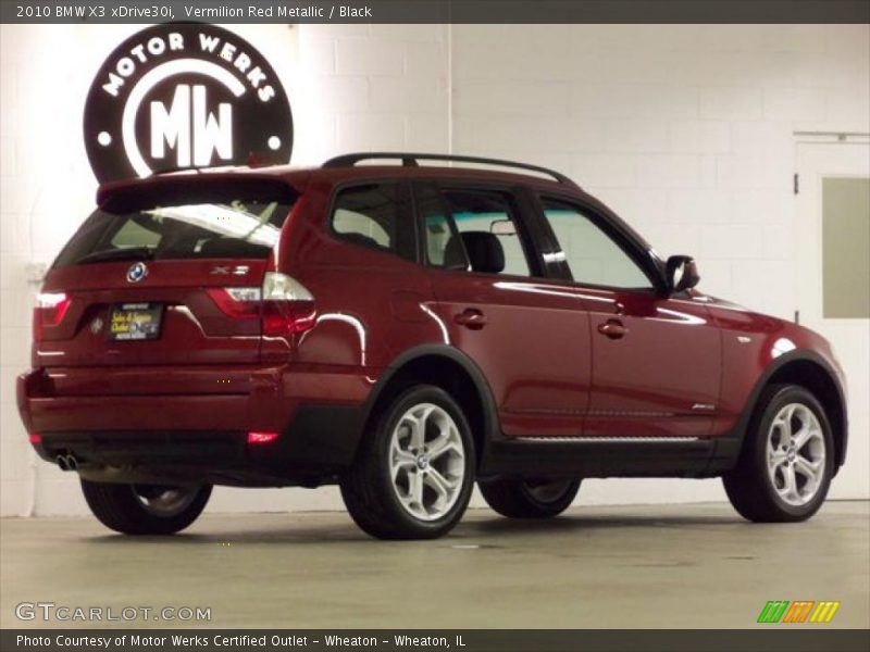 Vermilion Red Metallic / Black 2010 BMW X3 xDrive30i