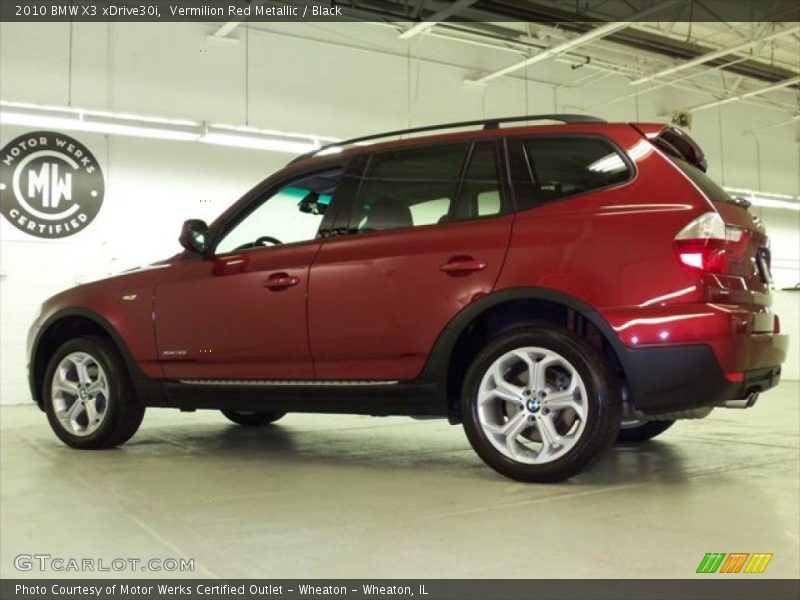 Vermilion Red Metallic / Black 2010 BMW X3 xDrive30i