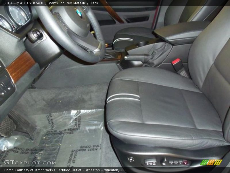 Vermilion Red Metallic / Black 2010 BMW X3 xDrive30i