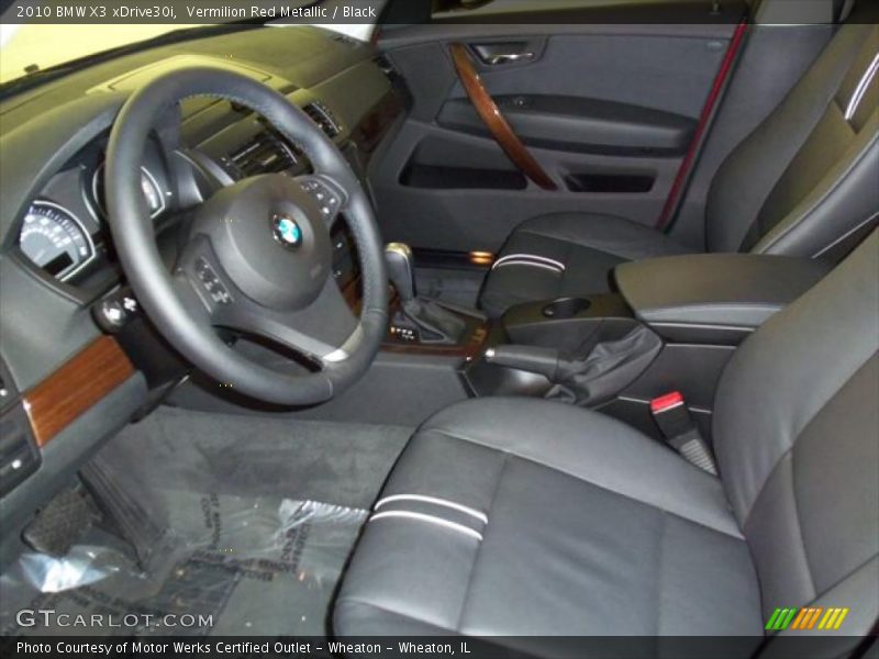 Vermilion Red Metallic / Black 2010 BMW X3 xDrive30i
