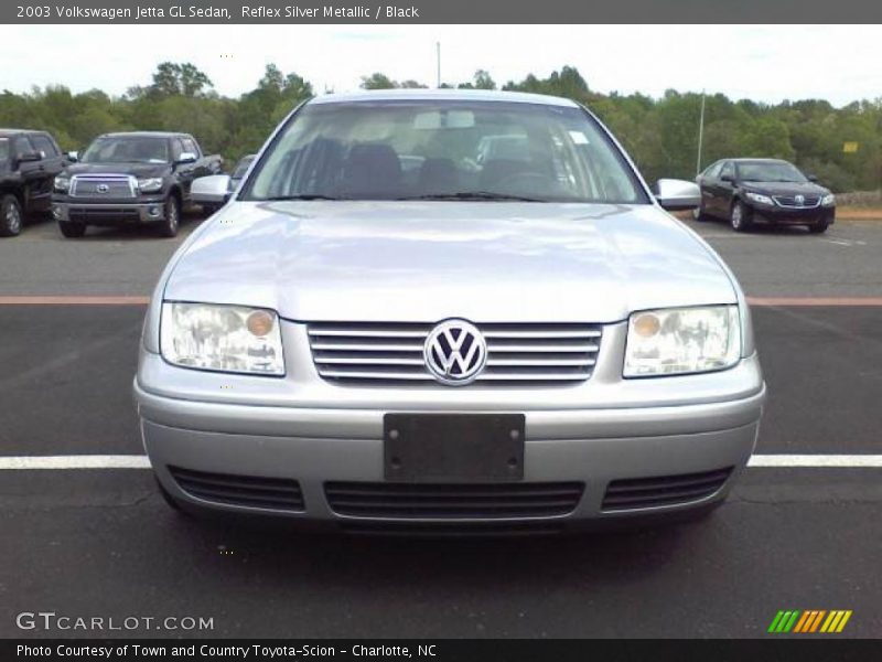 Reflex Silver Metallic / Black 2003 Volkswagen Jetta GL Sedan