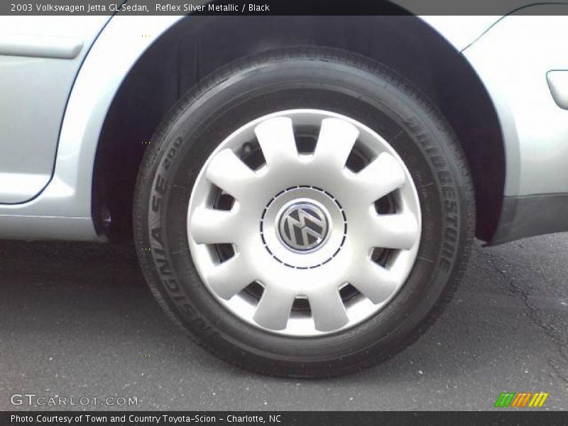 Reflex Silver Metallic / Black 2003 Volkswagen Jetta GL Sedan
