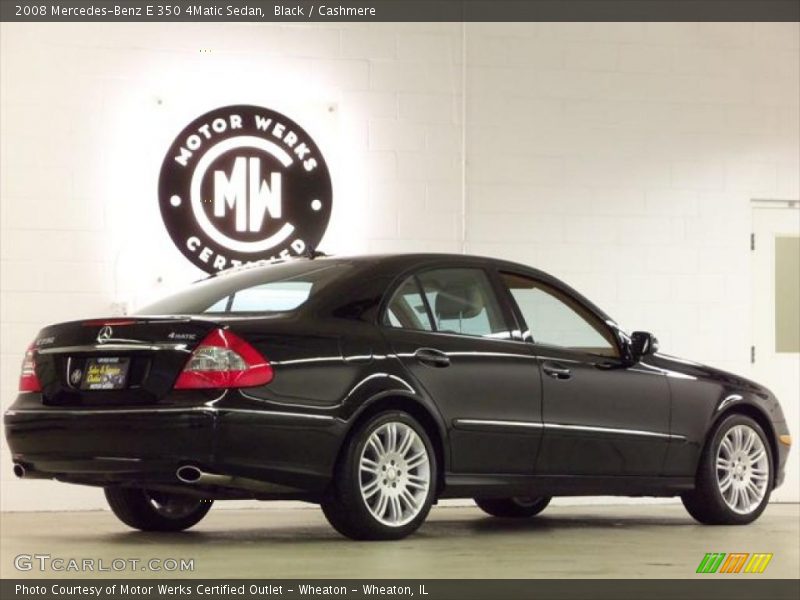 Black / Cashmere 2008 Mercedes-Benz E 350 4Matic Sedan