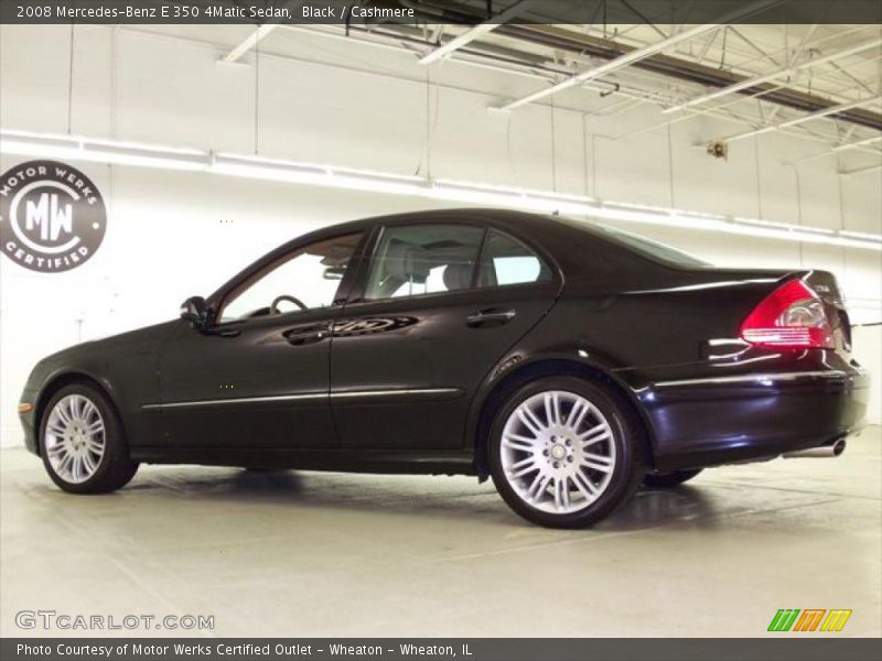 Black / Cashmere 2008 Mercedes-Benz E 350 4Matic Sedan