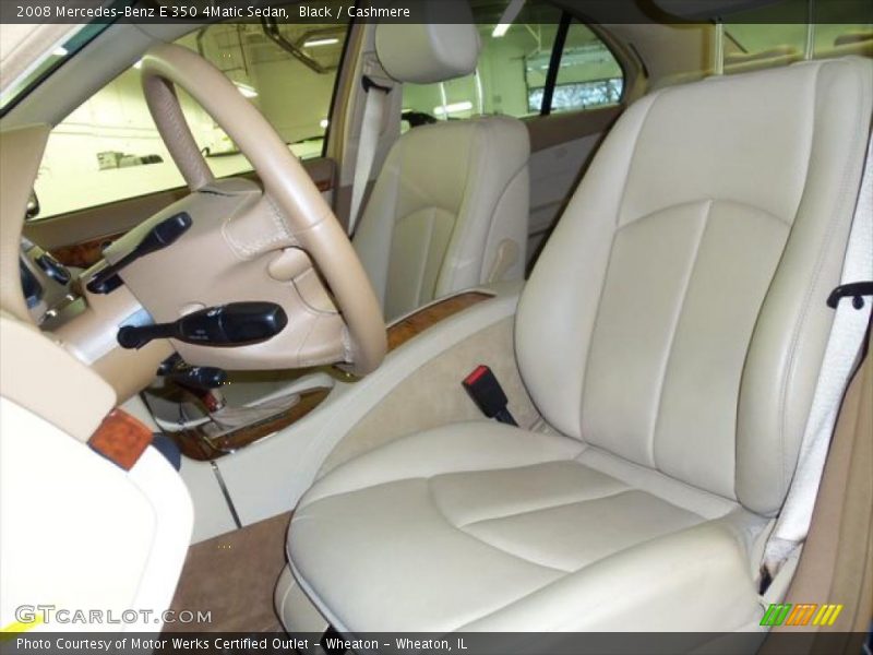 Black / Cashmere 2008 Mercedes-Benz E 350 4Matic Sedan