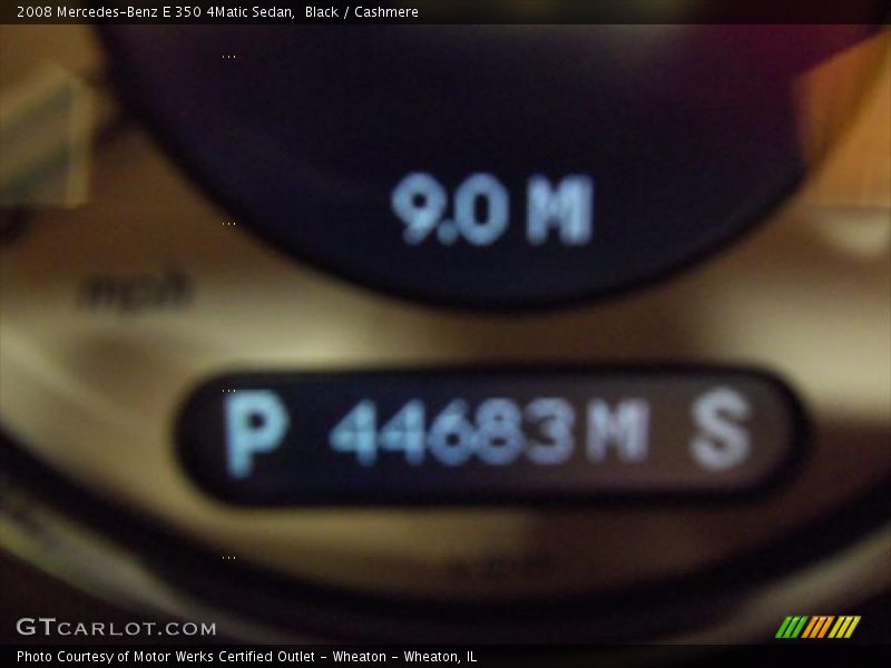 Black / Cashmere 2008 Mercedes-Benz E 350 4Matic Sedan
