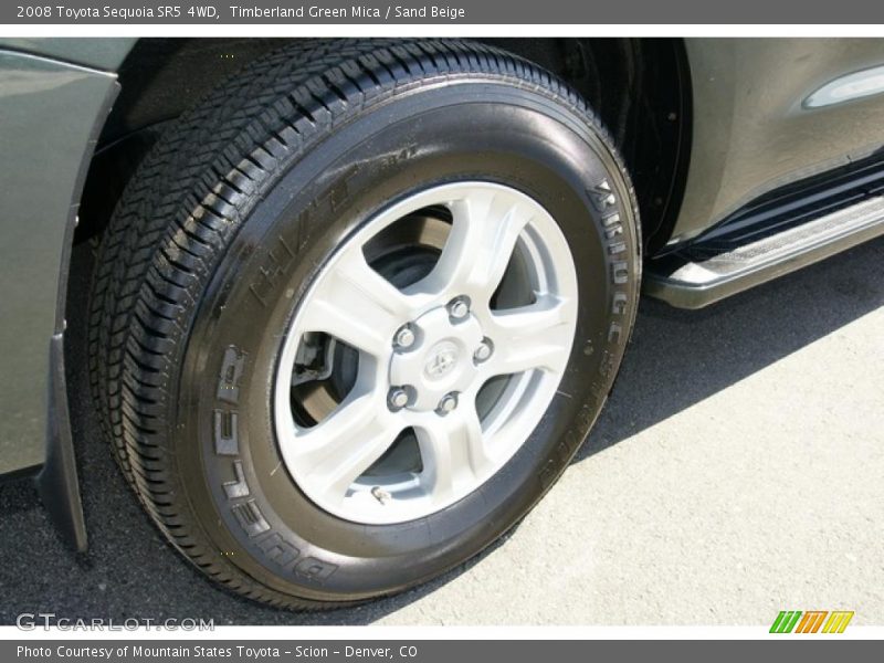 Timberland Green Mica / Sand Beige 2008 Toyota Sequoia SR5 4WD