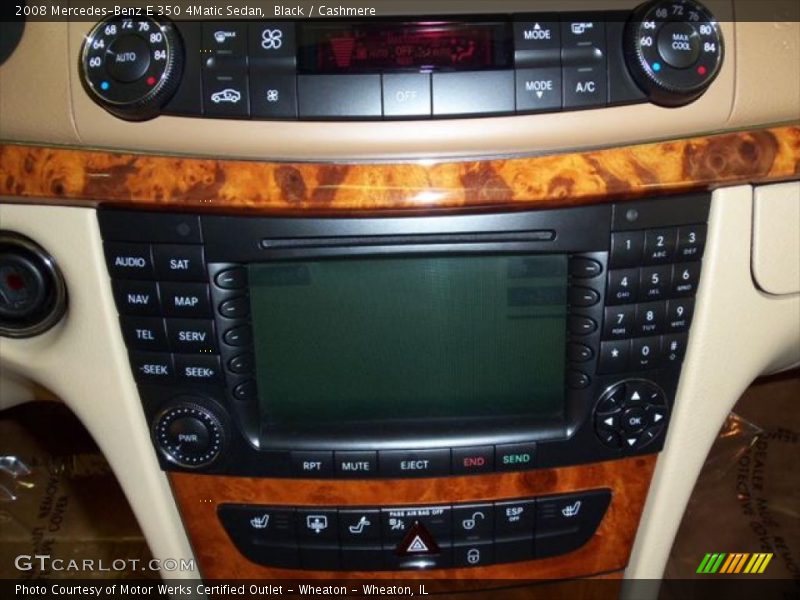 Black / Cashmere 2008 Mercedes-Benz E 350 4Matic Sedan