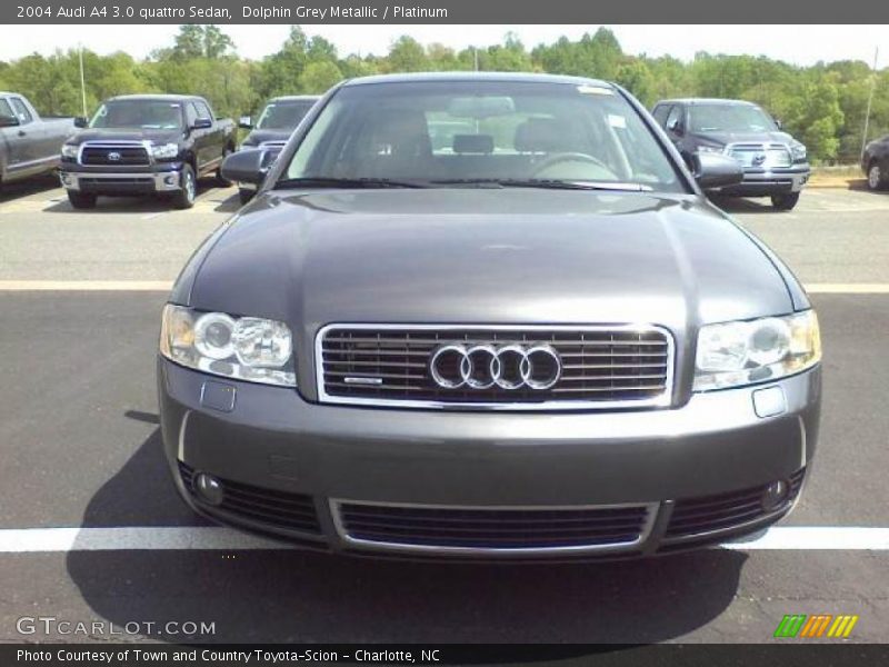 Dolphin Grey Metallic / Platinum 2004 Audi A4 3.0 quattro Sedan