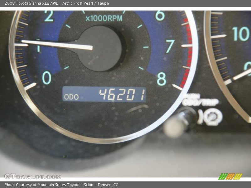 Arctic Frost Pearl / Taupe 2008 Toyota Sienna XLE AWD