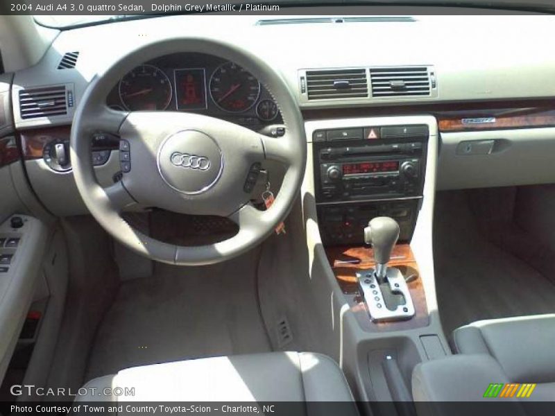 Dolphin Grey Metallic / Platinum 2004 Audi A4 3.0 quattro Sedan
