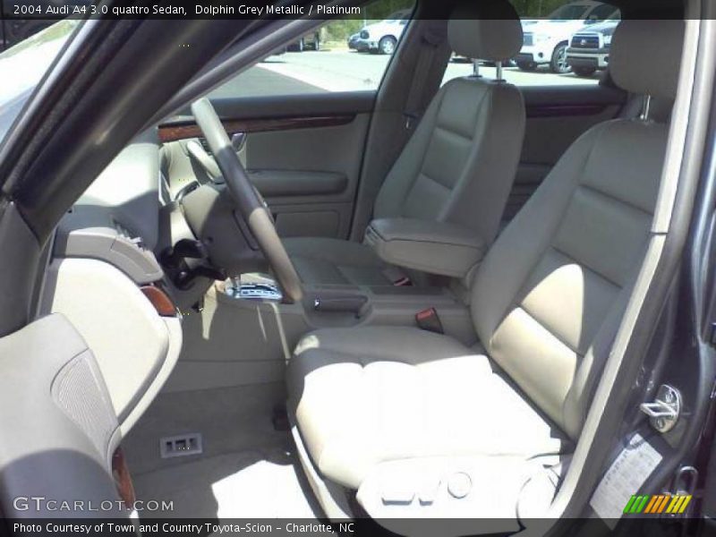 Dolphin Grey Metallic / Platinum 2004 Audi A4 3.0 quattro Sedan