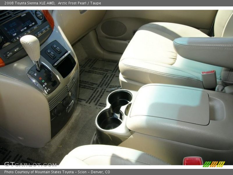 Arctic Frost Pearl / Taupe 2008 Toyota Sienna XLE AWD