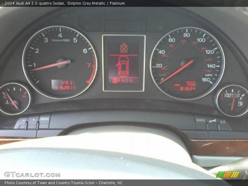 Dolphin Grey Metallic / Platinum 2004 Audi A4 3.0 quattro Sedan