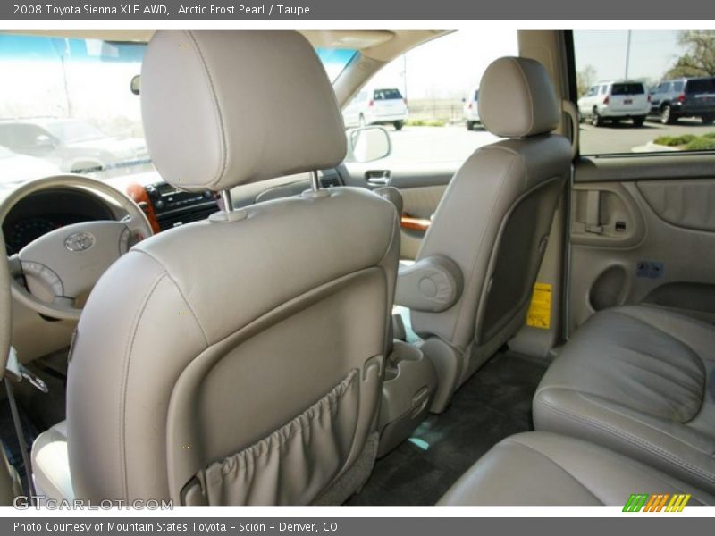 Arctic Frost Pearl / Taupe 2008 Toyota Sienna XLE AWD
