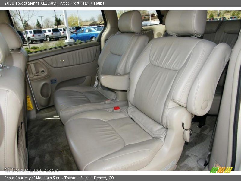 Arctic Frost Pearl / Taupe 2008 Toyota Sienna XLE AWD