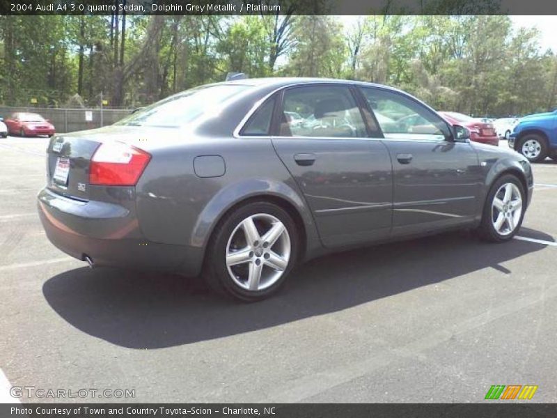Dolphin Grey Metallic / Platinum 2004 Audi A4 3.0 quattro Sedan