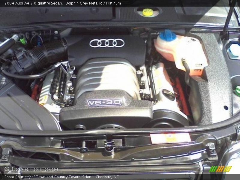 Dolphin Grey Metallic / Platinum 2004 Audi A4 3.0 quattro Sedan