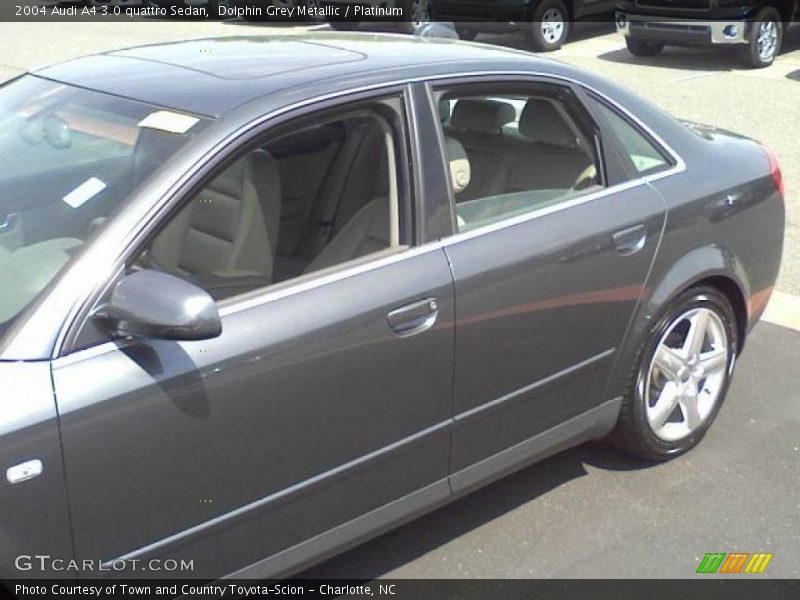 Dolphin Grey Metallic / Platinum 2004 Audi A4 3.0 quattro Sedan