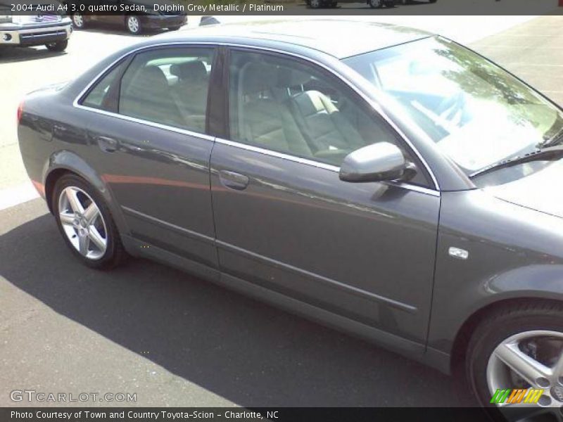 Dolphin Grey Metallic / Platinum 2004 Audi A4 3.0 quattro Sedan