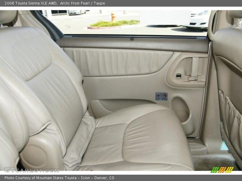 Arctic Frost Pearl / Taupe 2008 Toyota Sienna XLE AWD