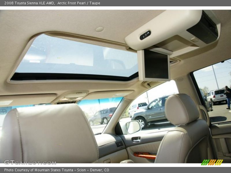 Arctic Frost Pearl / Taupe 2008 Toyota Sienna XLE AWD