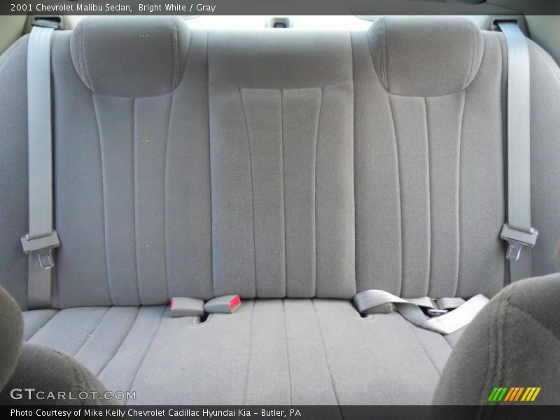 Bright White / Gray 2001 Chevrolet Malibu Sedan