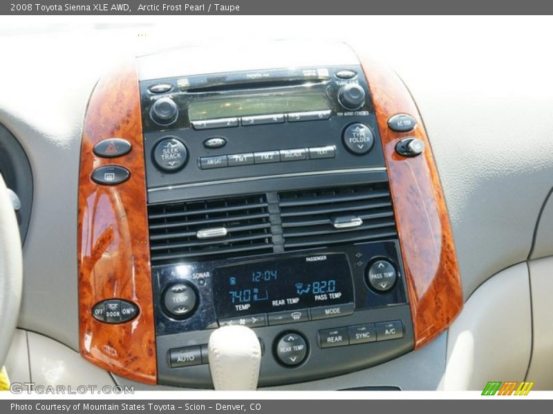 Arctic Frost Pearl / Taupe 2008 Toyota Sienna XLE AWD